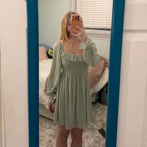 Blu Pepper Sage Long Sleeve Dress